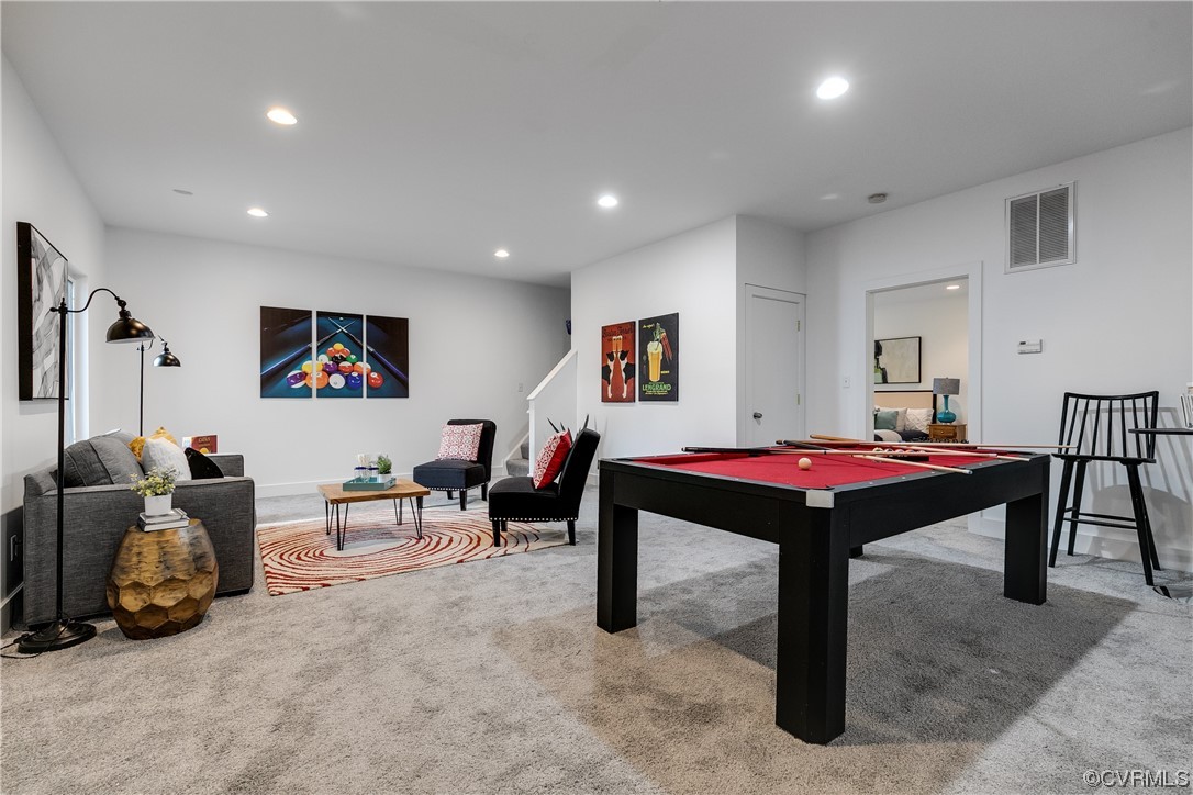 8312 Gwinnett Road Henrico, VA 23229 - Photo 16 of 50 a room with furniture pool table and windows