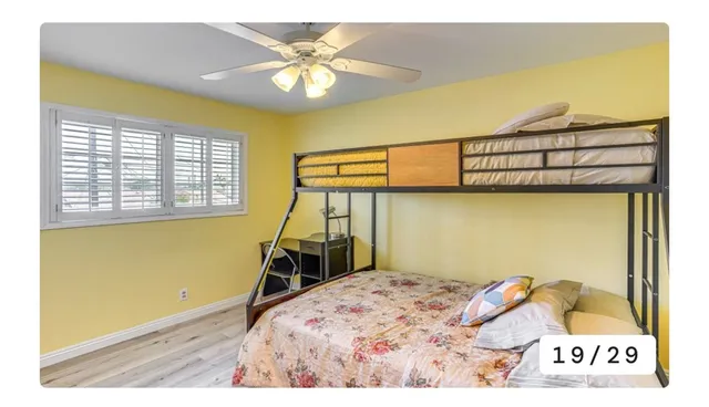 a living room with a rug