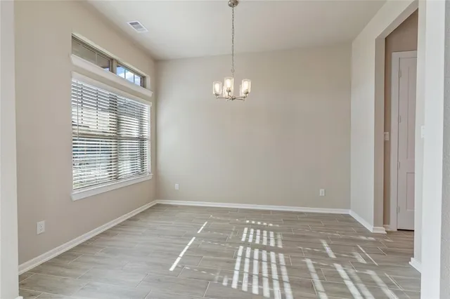 a view of a livingroom with a chandelier