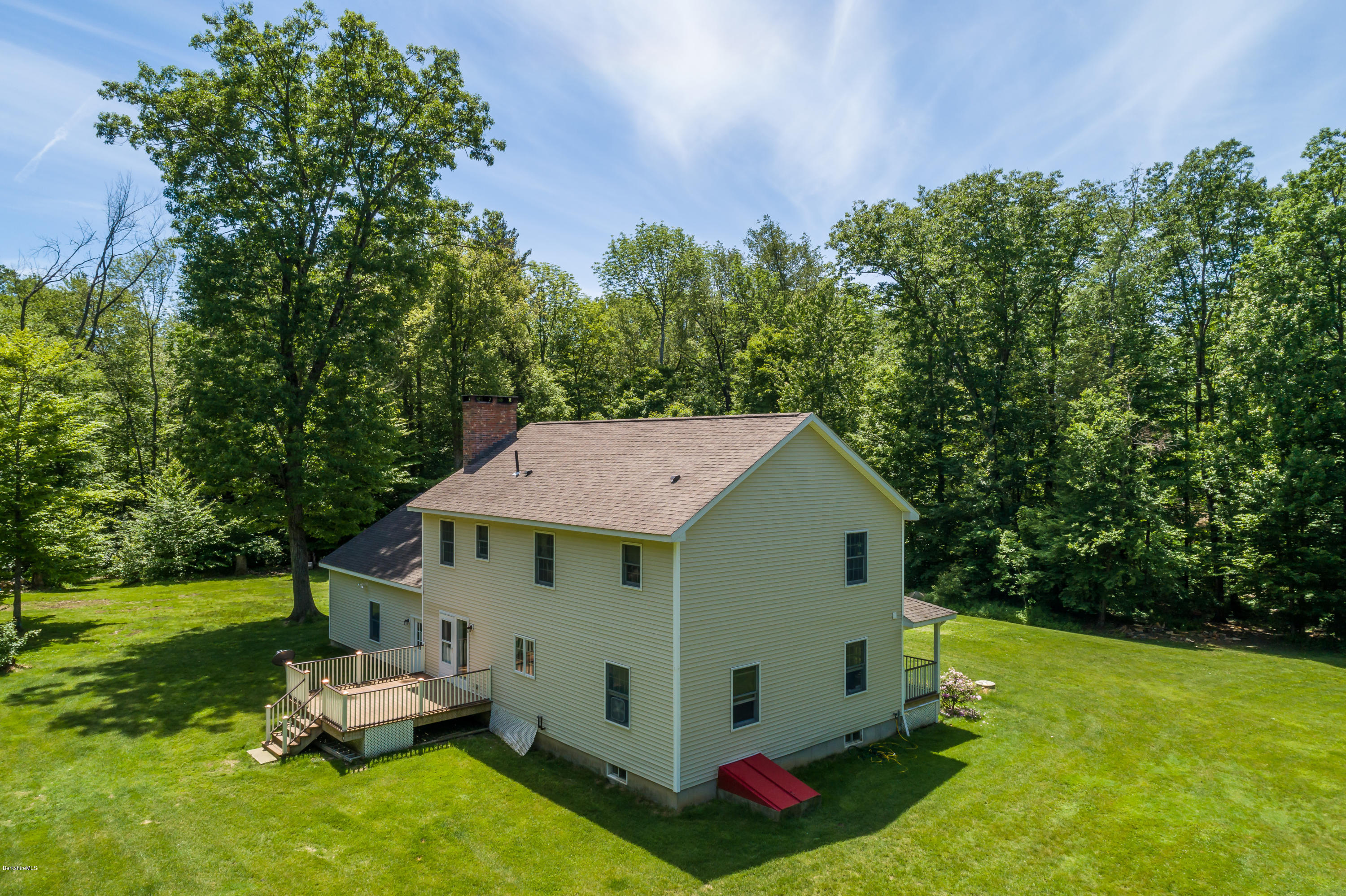 24 Housatonnuck Road Stockbridge, MA 01262 - Photo 5 of 36 an aerial view of a house