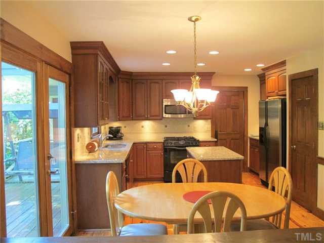 1412 Dellwood Drive Raleigh, NC 27607 - Photo 12 of 22 Kitchen and Breakfast From Family Room