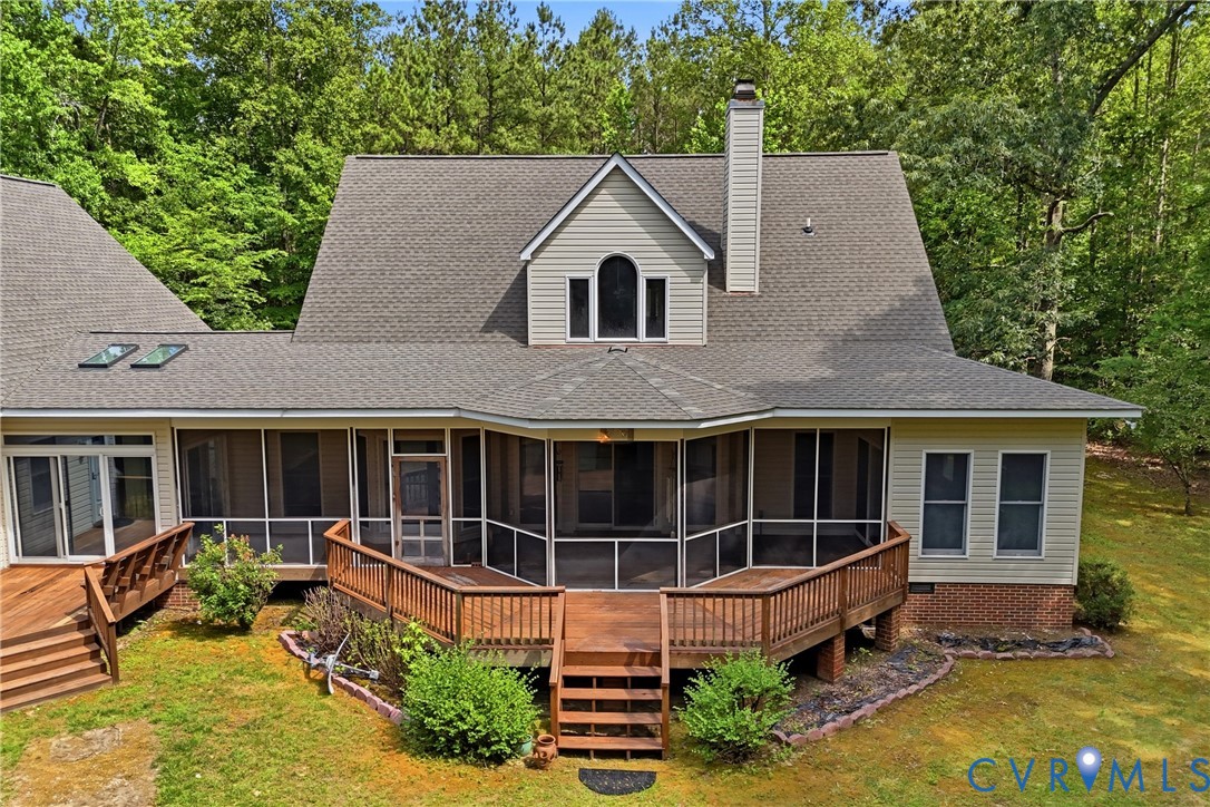 13265 Coulbourn Road Saluda, VA 23149 - Photo 3 of 62 Expansive rear exterior featuring a multi-level wo