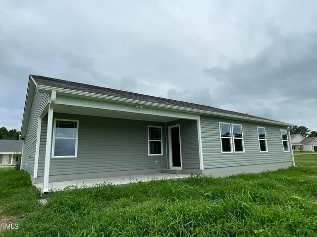 a front view of a house with windows