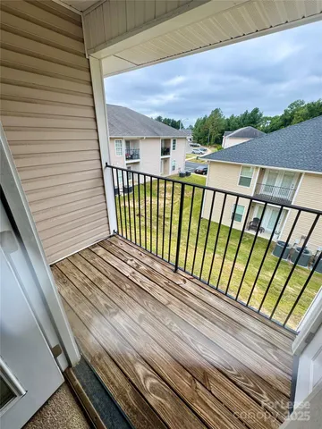 a view of a balcony with a floor