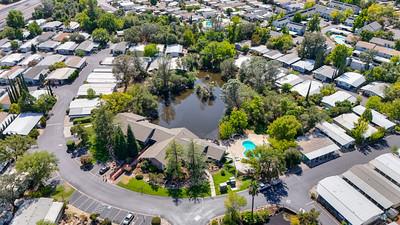 4237 Pinewood Street Rocklin, CA 95677 - Photo 46 of 54 an aerial view of residential house with outdoor space and swimming pool