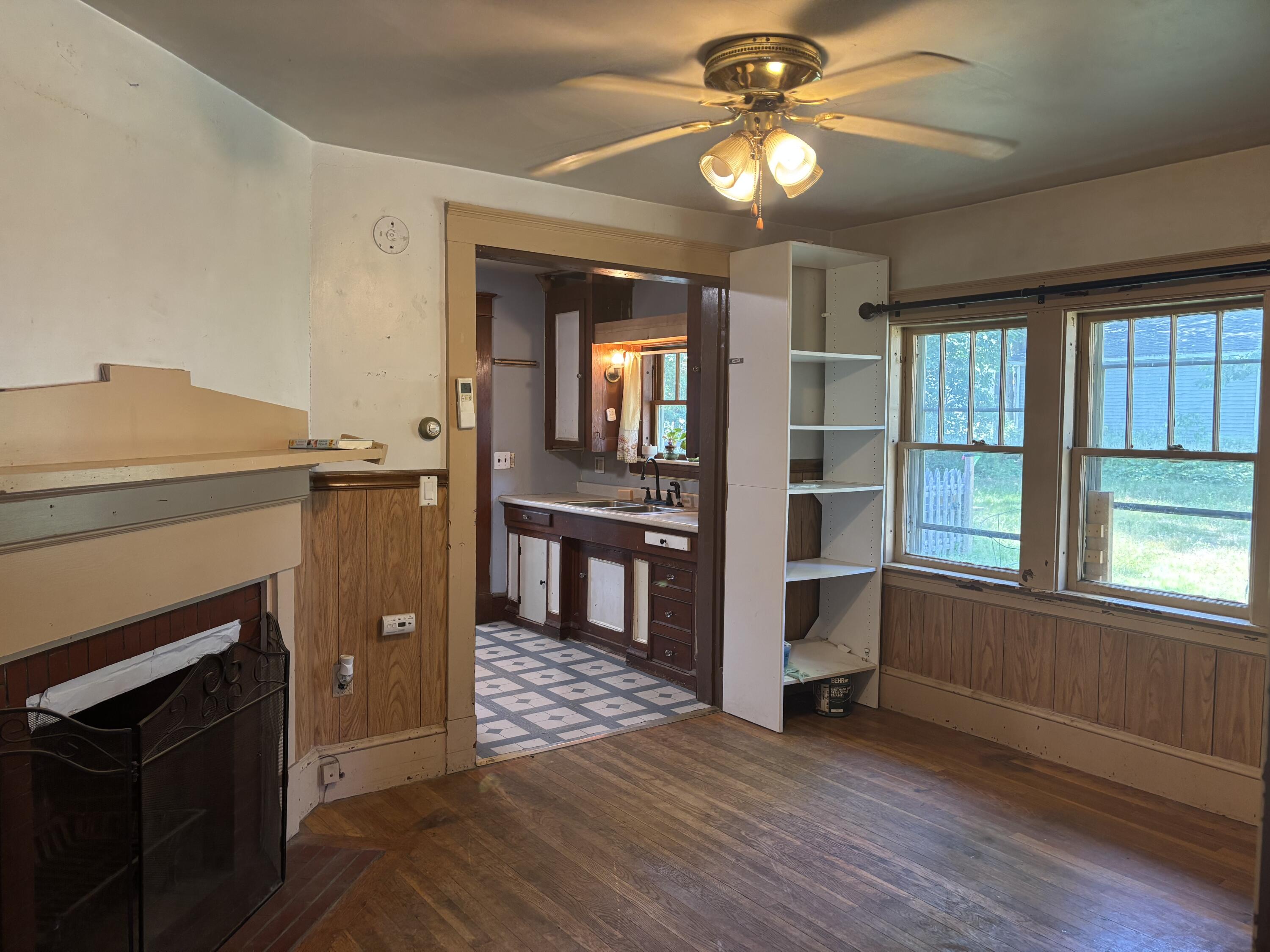 24 Park Street Old Town, ME 04468 - Photo 12 of 13 Living Room into Kitchen