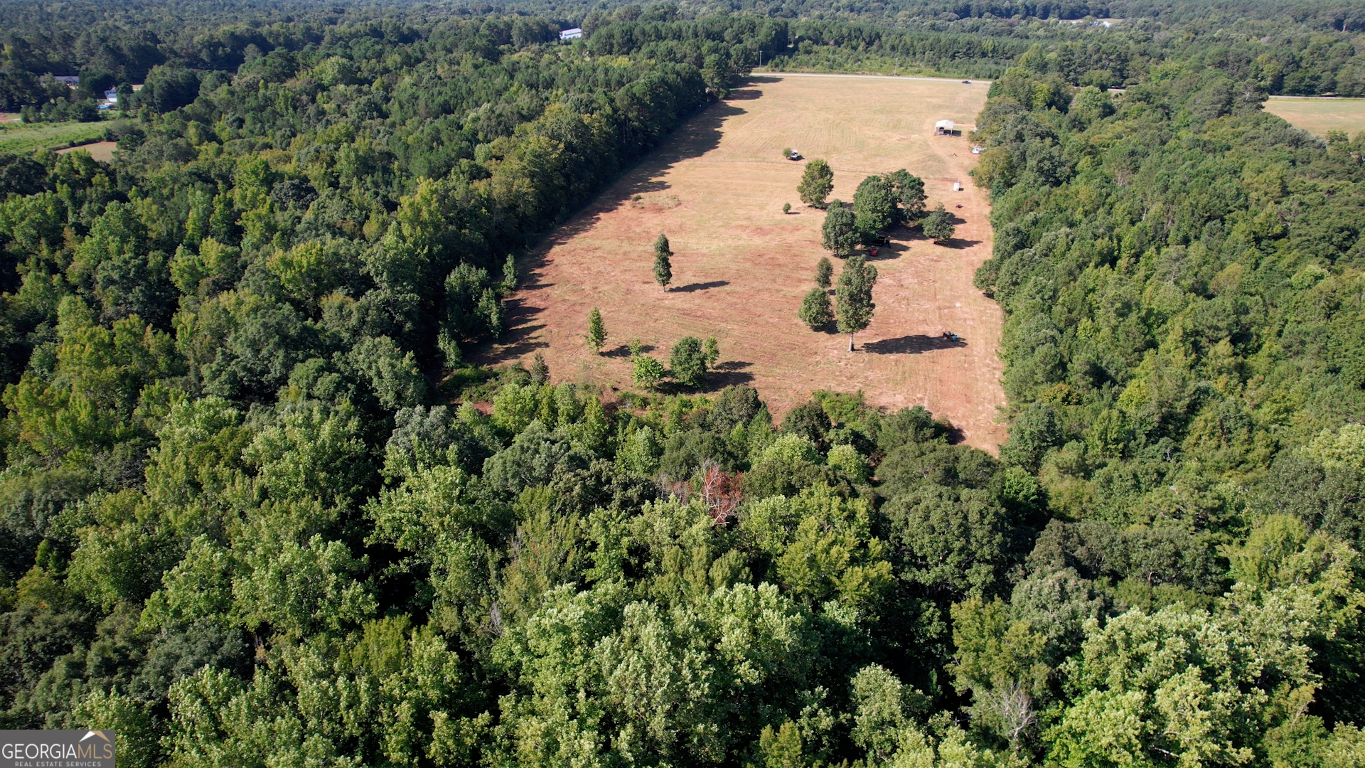 2911 A Sandy Creek Road Madison, GA 30650 - Photo 19 of 41 an aerial view of a house with a yard