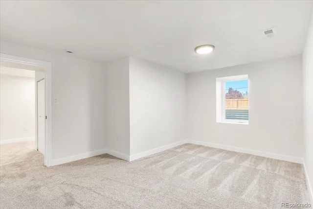 a view of an empty room