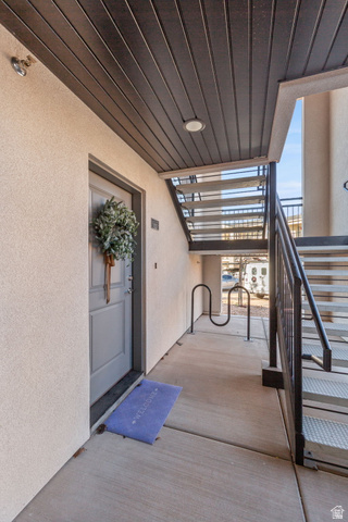 6231 Winding Way, Unit K105 Hurricane, UT 84737 - Photo 2 of 20 Doorway to property featuring stucco siding