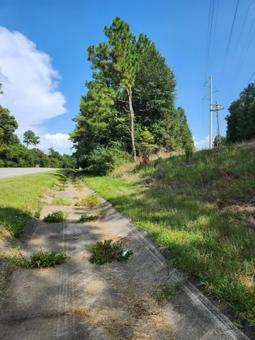 a view of a green yard