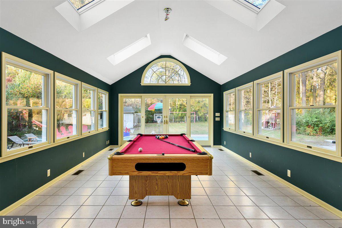 613 Fountain Road Salisbury, MD 21801 - Photo 16 of 44 Sun Room w/ Vaulted Ceiling & Sky Lights