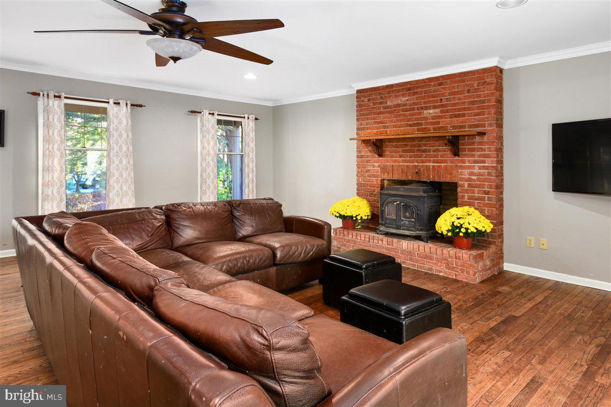 613 Fountain Road Salisbury, MD 21801 - Photo 8 of 44 Masonry Fireplace w/ Wood Stove Insert