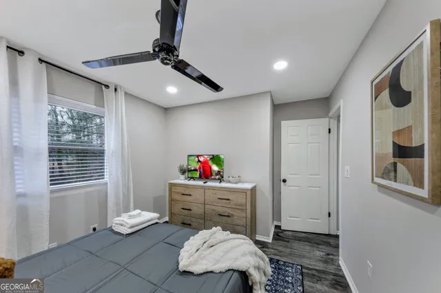 a room with furniture and a window