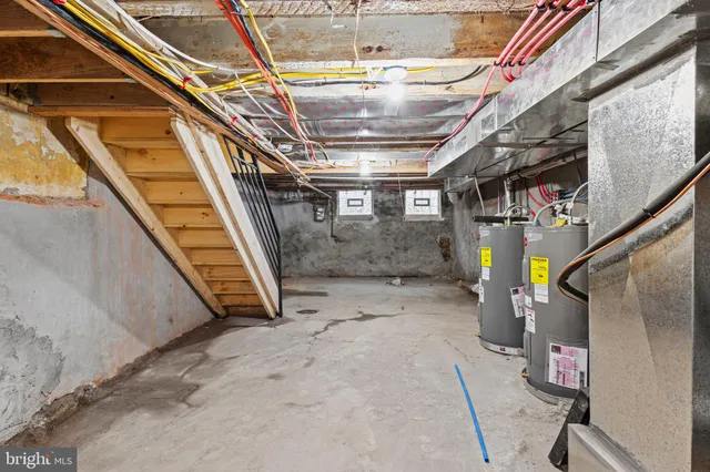 a view of storage and utility room