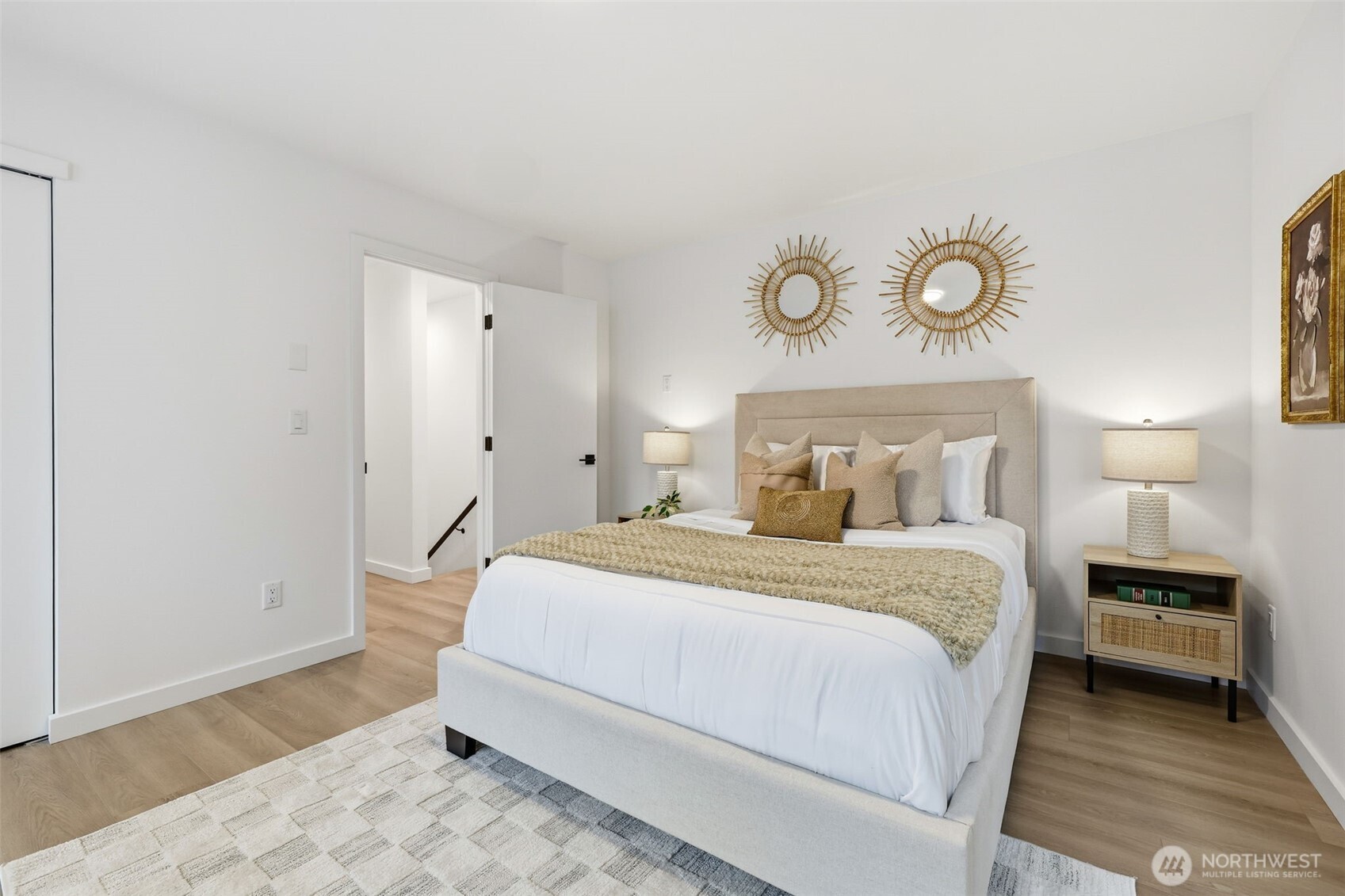 14304 1st Avenue Northwest Seattle, WA 98133 - Photo 13 of 18 a bedroom with a bed and a window