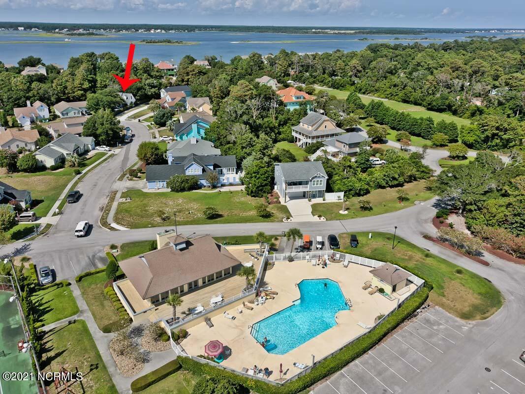 416 Emerald Circle Emerald Isle, NC 28594 - Photo 19 of 50 Aerial pool