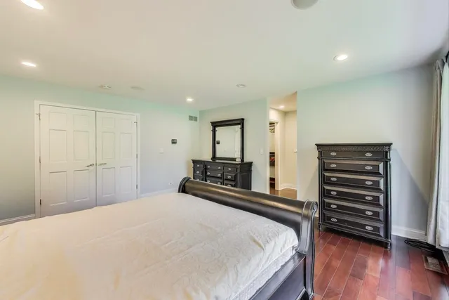 a spacious bathroom with a double vanity sink mirror and double