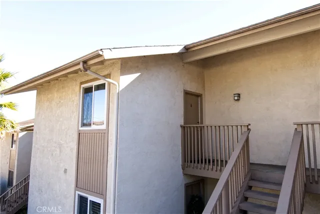 a view of a house with a deck