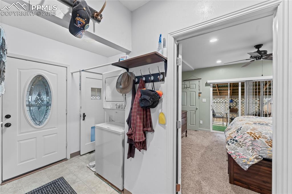 521 Brookside Street Colorado Springs, CO 80905 - Photo 16 of 27 a view of living room washer and dryer