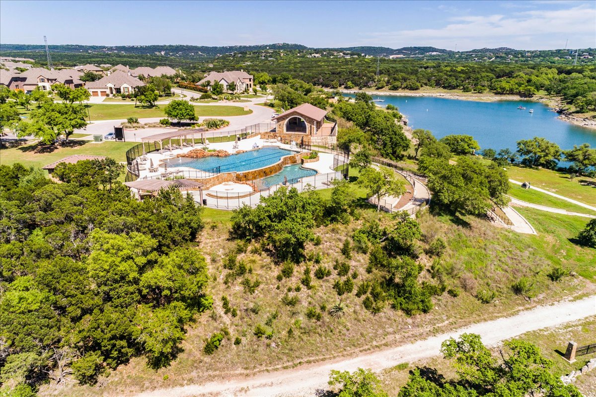 8008 Prairie Rye Drive Lago Vista, TX 78645 - Photo 36 of 40 Community swimming pool overlooking the lake.