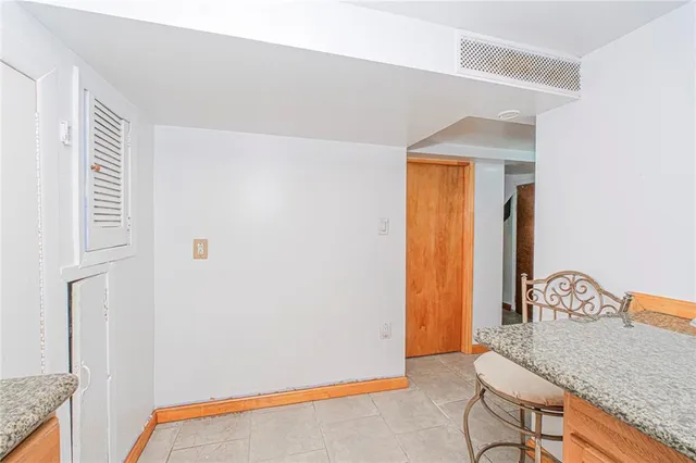 a view of hallway with livingroom