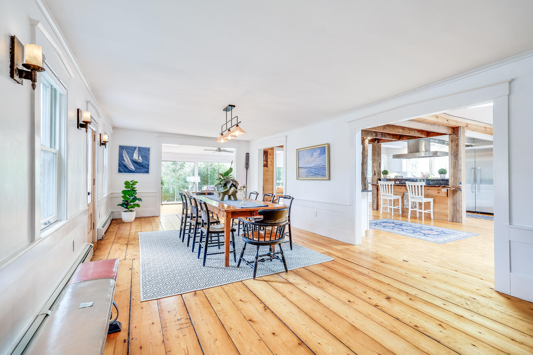 2147 Route 6 Wellfleet, MA 02667 - Photo 11 of 98 a view of a dining room with furniture window and wooden floor