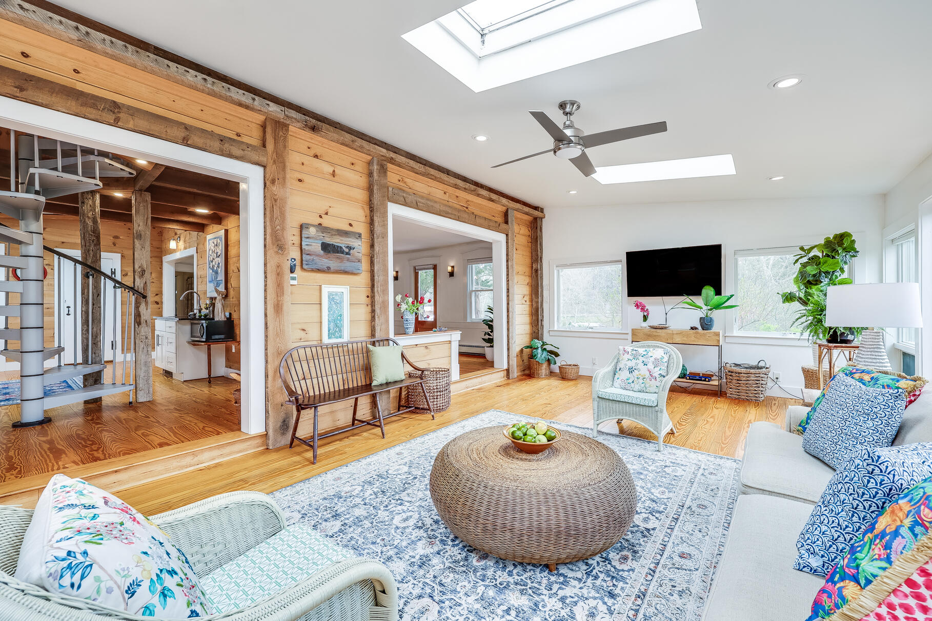 2147 Route 6 Wellfleet, MA 02667 - Photo 48 of 98 a living room with furniture and a flat screen tv