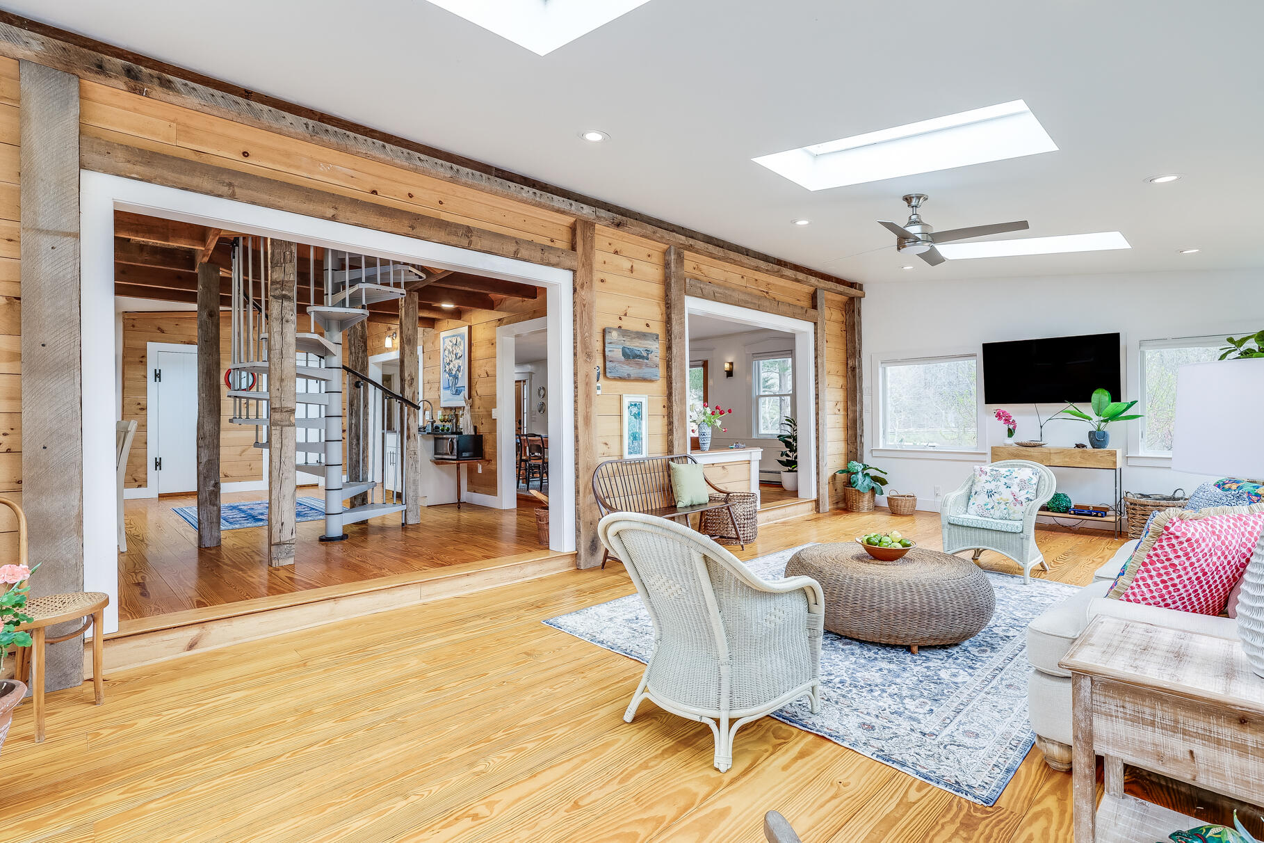 2147 Route 6 Wellfleet, MA 02667 - Photo 49 of 98 a living room with furniture and a flat screen tv