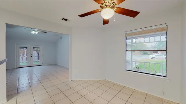 a view of an empty room