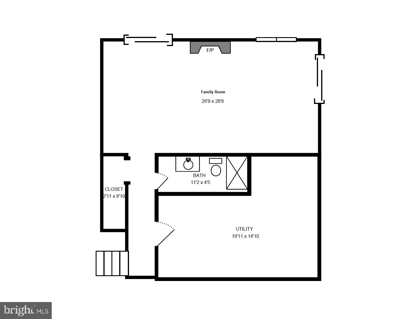 1494 Roundleaf Court Reston, VA 20190 - Photo 37 of 37 Lower Level Floorplan