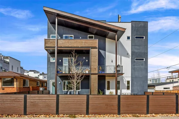 a front view of a house