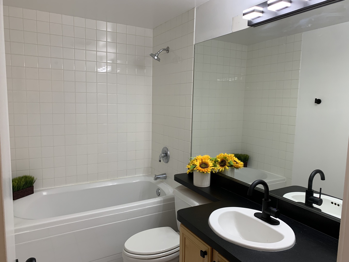 500 South Clinton Street, Unit 417 Chicago, IL 60607 - Photo 12 of 18 a bathroom with a sink a toilet and bathtub