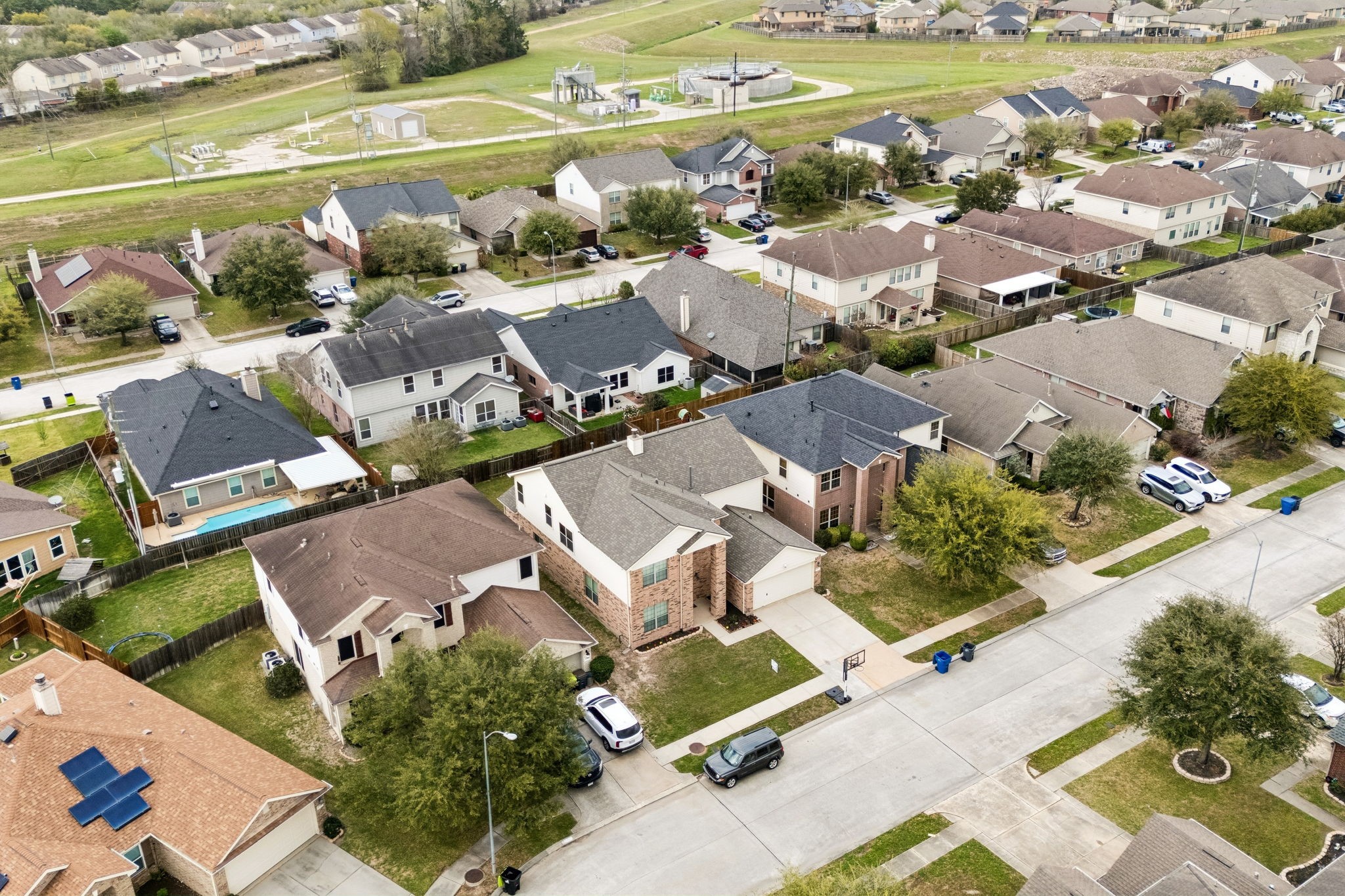 29711 Legends Green Drive Spring, TX 77386 - Photo 28 of 28 an aerial view of residential houses with outdoor space