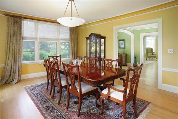 47 Nobscot Road Newton, MA 02459 - Photo 4 of 12 a view of a dining room with furniture window and wooden floor