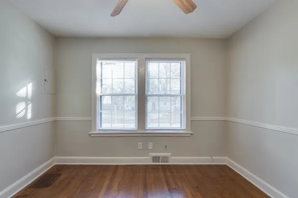 a view of a kitchen and a windows