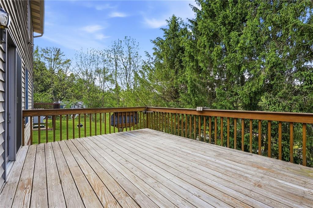 114 Sika Drive Pittsburgh, PA 15239 - Photo 34 of 45 a view of balcony with wooden floor and fence