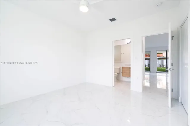 a view of an empty room