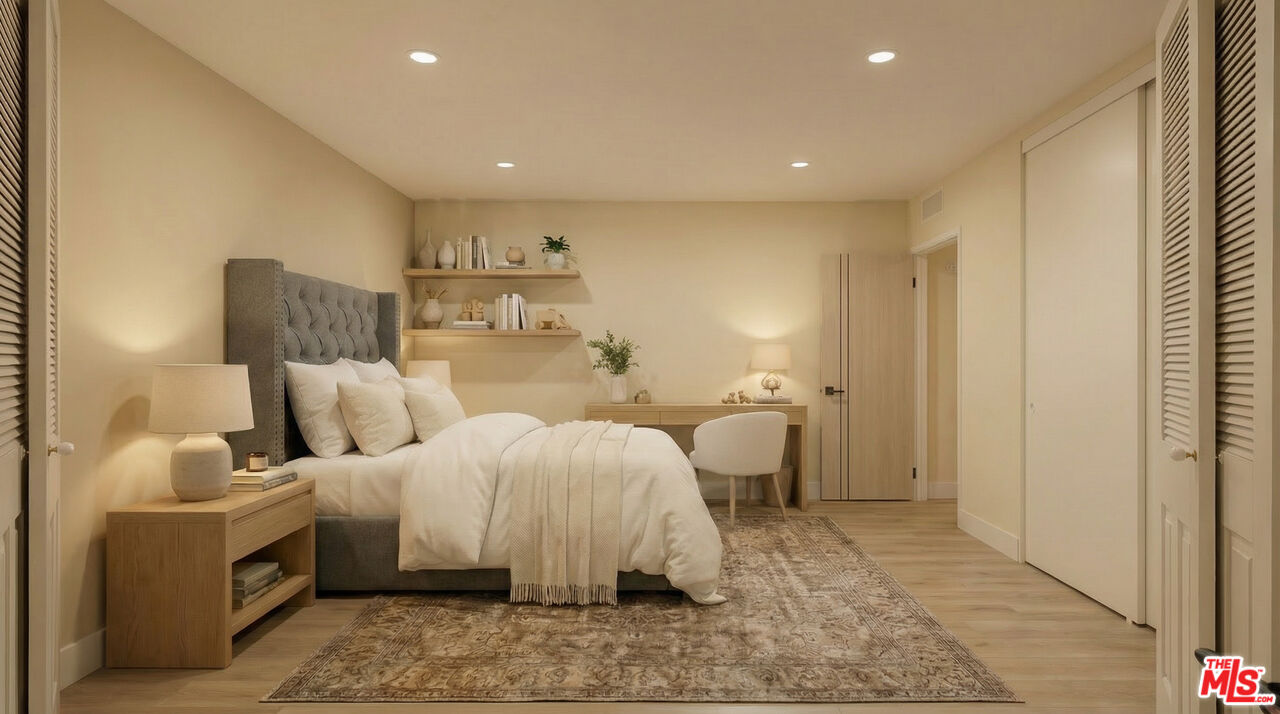 2385 Roscomare Road, Unit D17 Los Angeles, CA 90077 - Photo 4 of 18 a bed room with two twin beds
