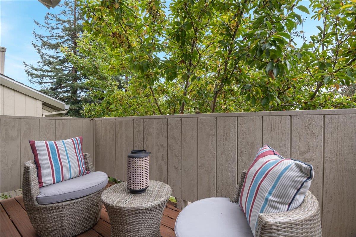 146 Bean Creek Road, Unit E1 Scotts Valley, CA 95066 - Photo 16 of 17 a outdoor living room with furniture and a toilet