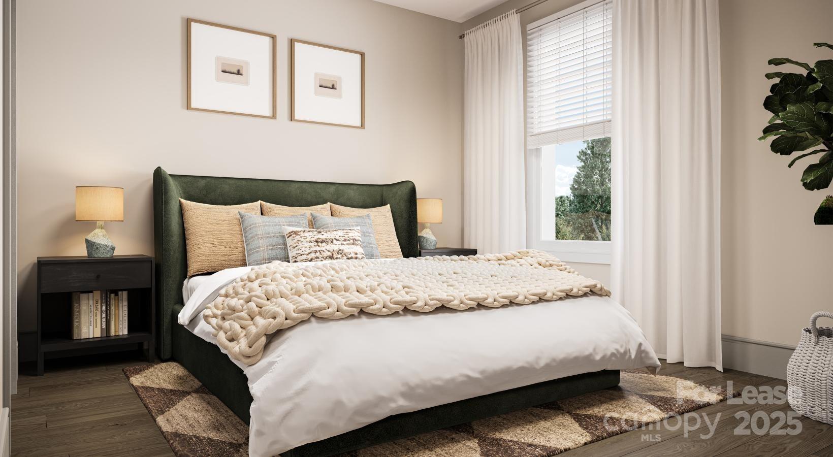 9414 Mallard Creek Road, Unit COTTONWOOD Charlotte, NC 28262 - Photo 8 of 13 a bedroom with a bed and a window