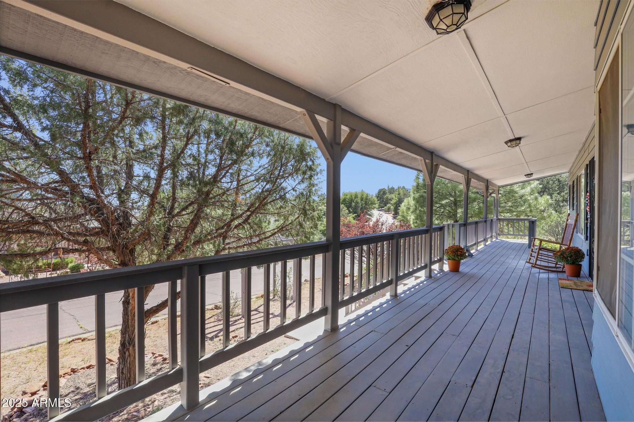 1101 North Monte Rosa Lane Payson, AZ 85541 - Photo 6 of 35 a view of porch with wooden floor