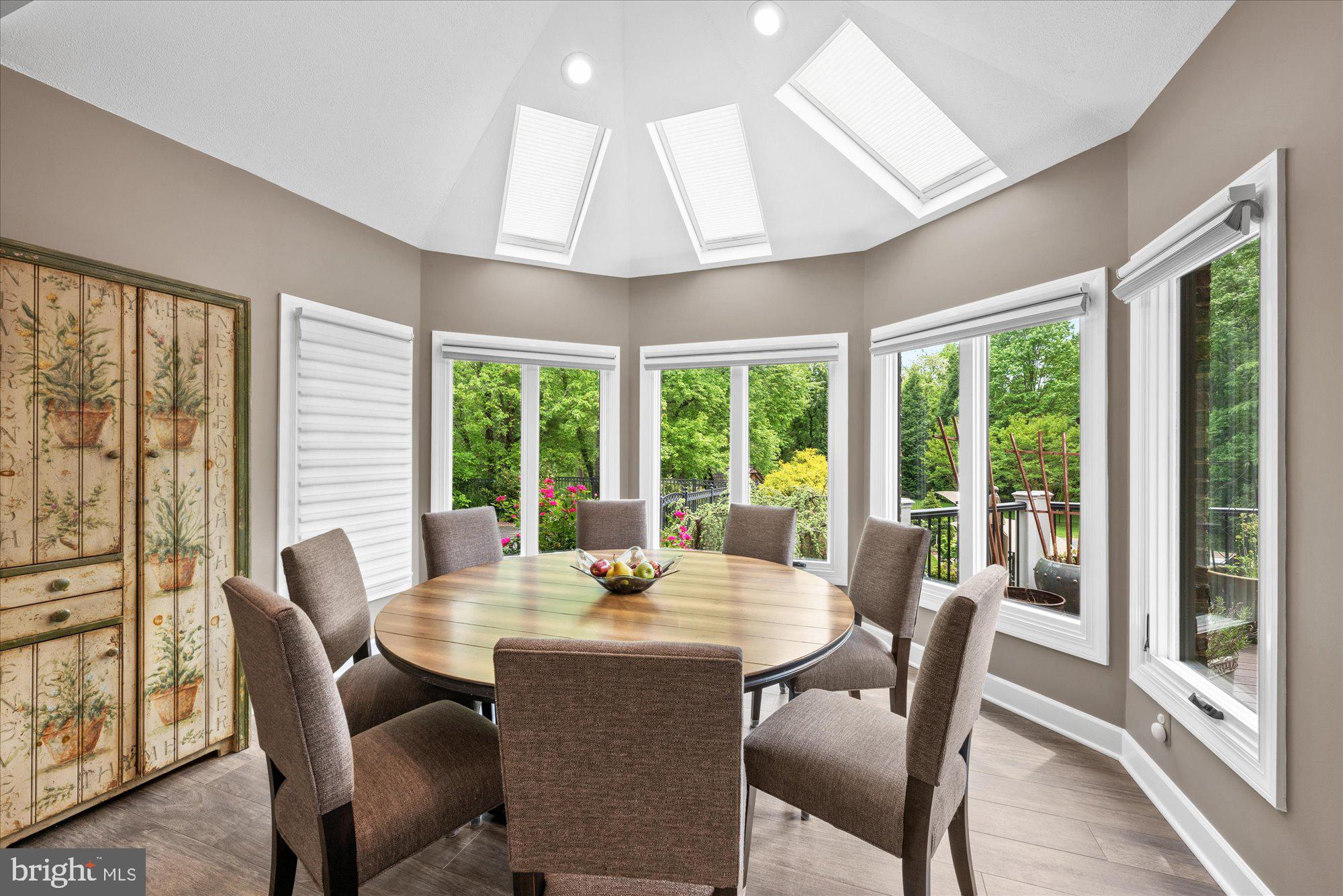 10011 Gary Road Potomac, MD 20854 - Photo 18 of 74 large eat-in area with skylights