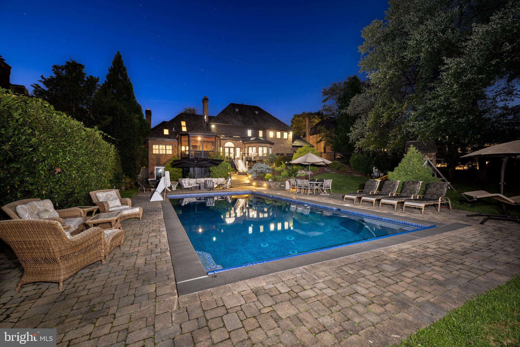 10011 Gary Road Potomac, MD 20854 - Photo 67 of 74 dramatic landscape lighting