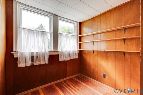 a view of walk in closet with window
