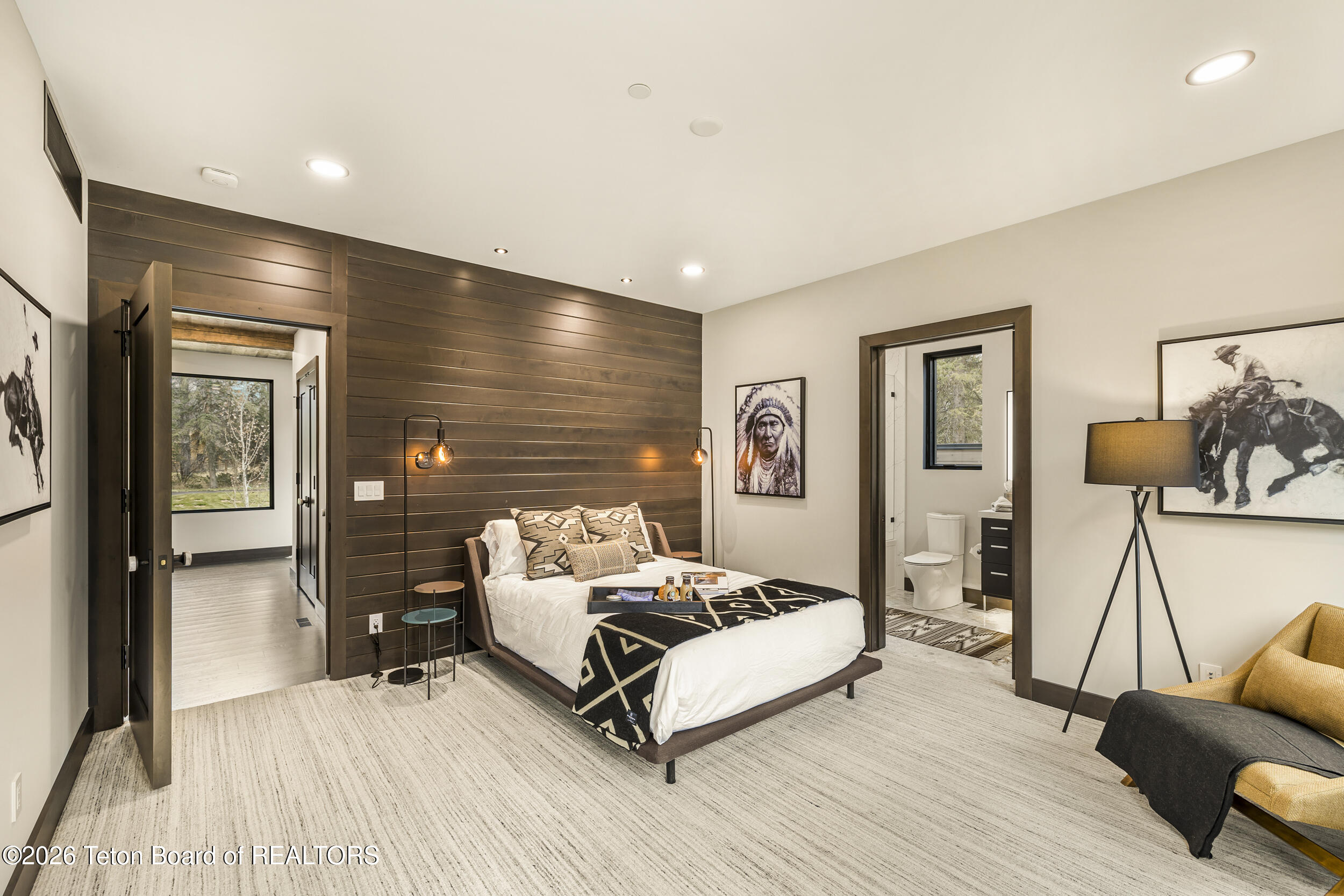 8910 Porter Loop Road Jackson, WY 83001 - Photo 51 of 79 Guest Bedroom En-Suite