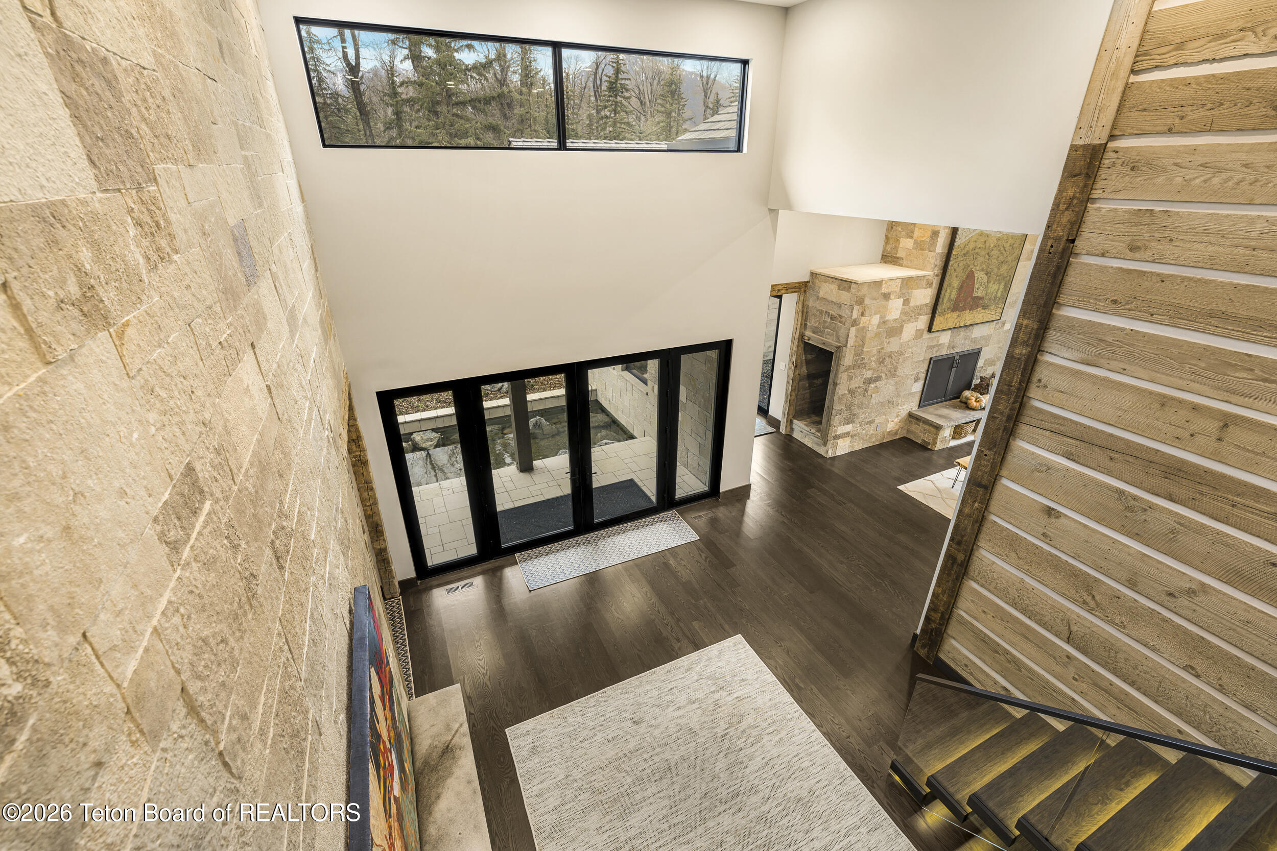 8910 Porter Loop Road Jackson, WY 83001 - Photo 55 of 79 2 story overlook to entry