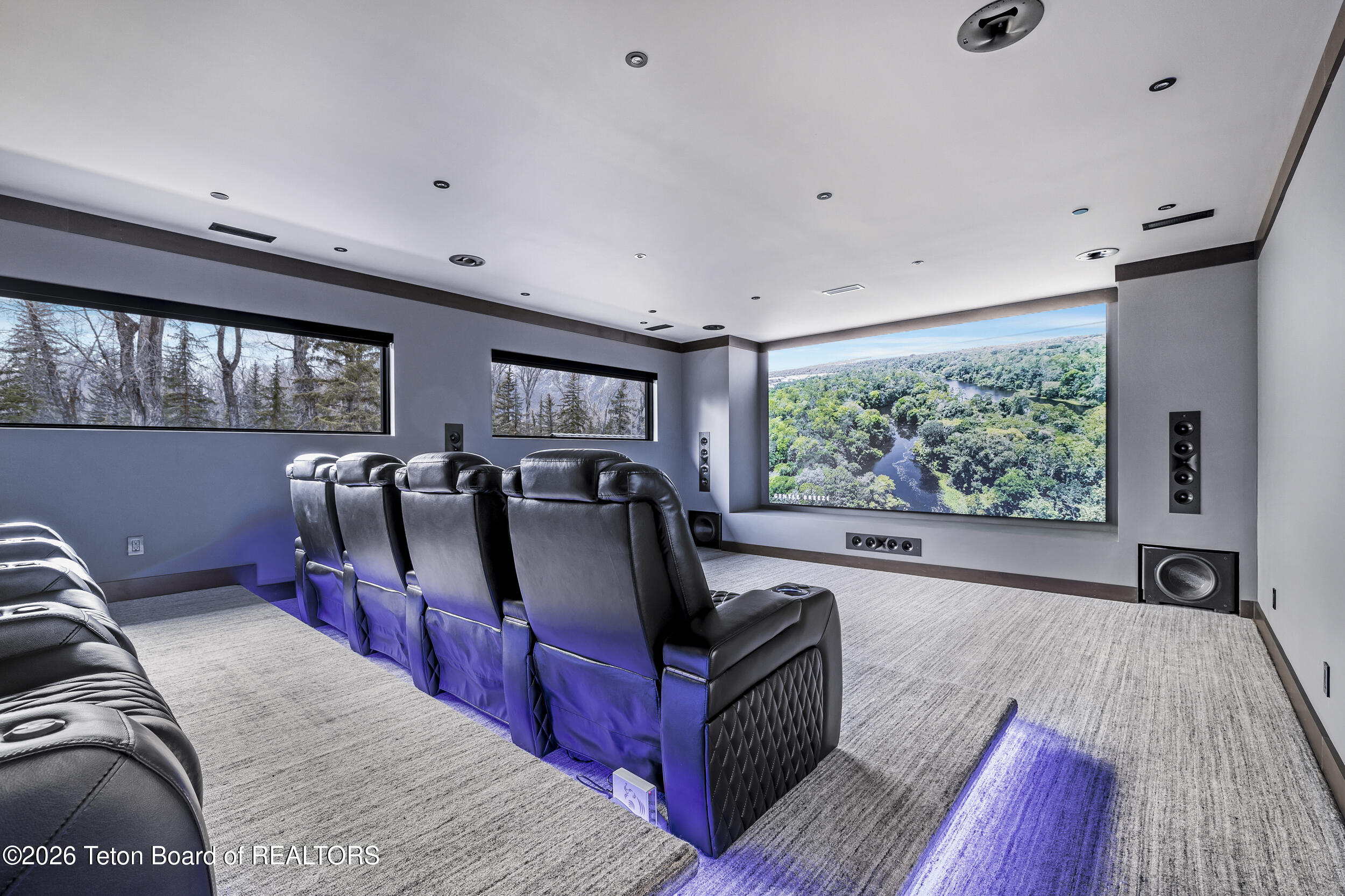 8910 Porter Loop Road Jackson, WY 83001 - Photo 65 of 79 State of the art theatre room