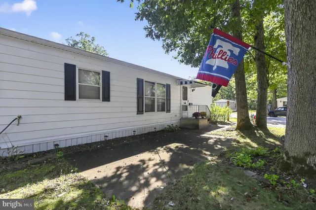 a view of a house with a patio