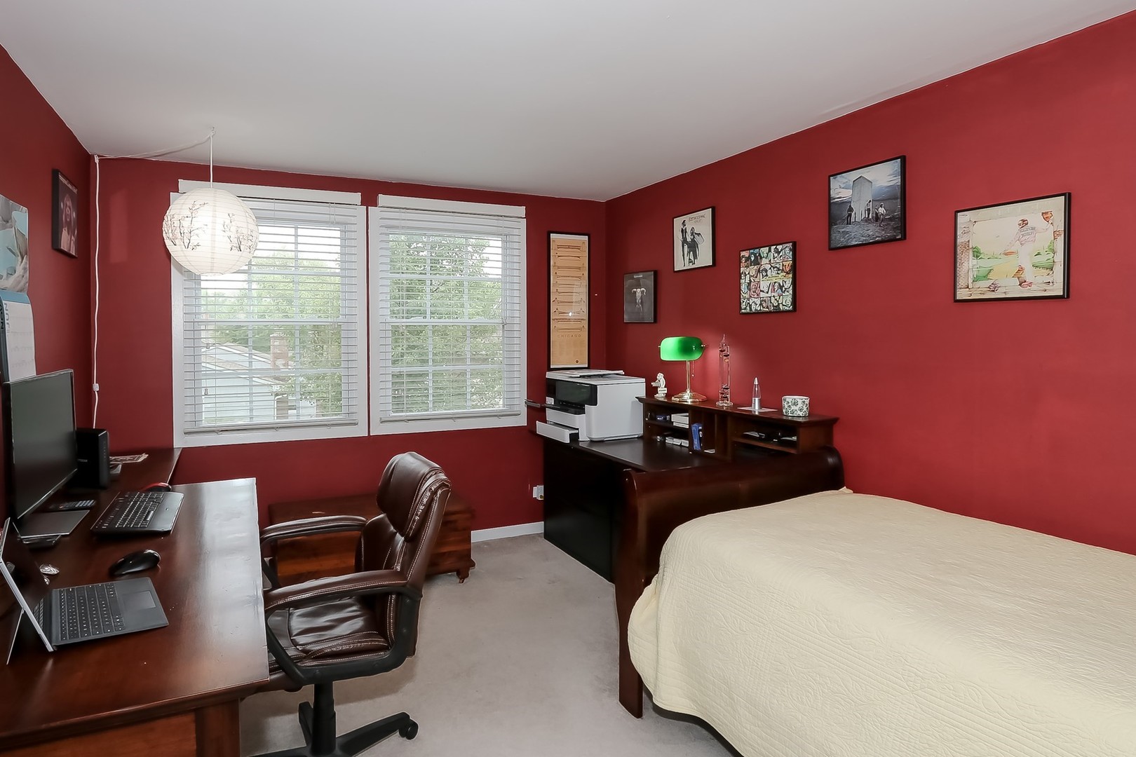 136 Weidner Road Buffalo Grove, IL 60089 - Photo 25 of 41 a bedroom with a bed and a desk