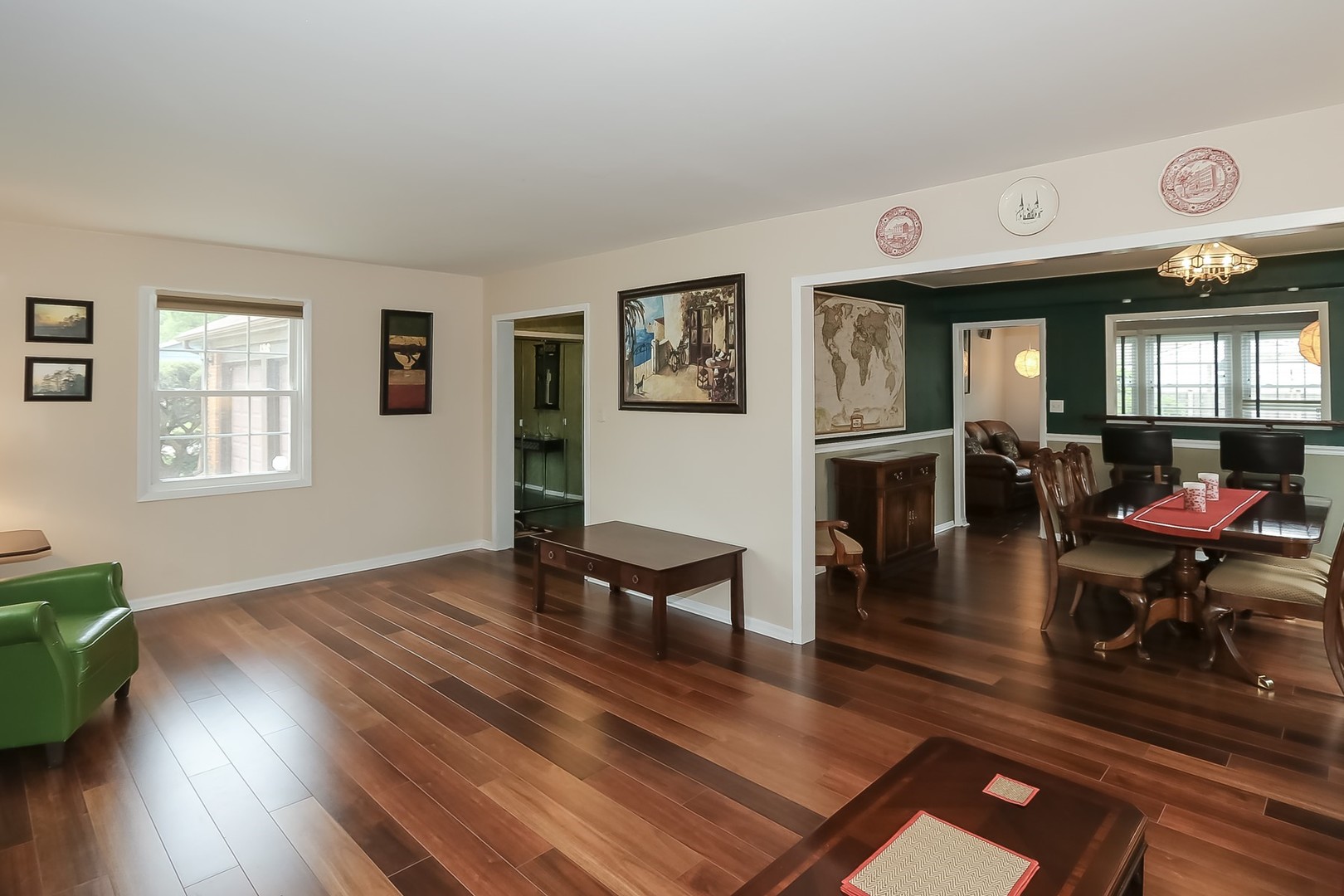 136 Weidner Road Buffalo Grove, IL 60089 - Photo 6 of 41 a living room with furniture window and wooden floor